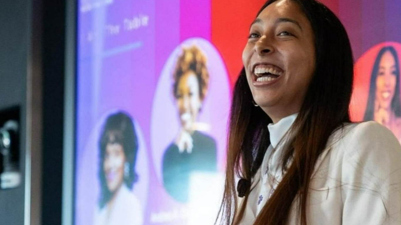 Lexxis M. Ferrer speaking at an event